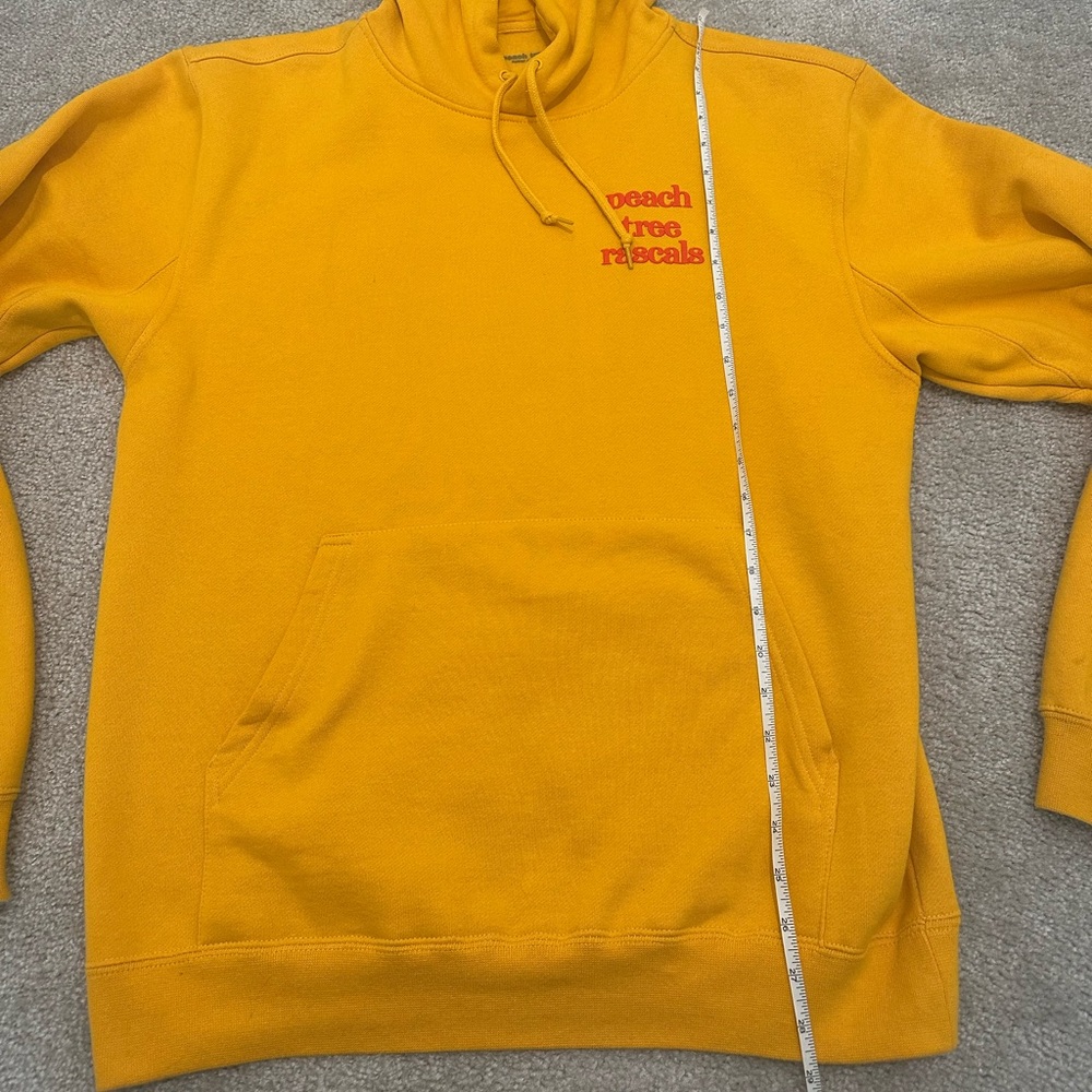 Peach Tree Rascals Hoodie ‘I Know The Rascal’ In Yellow Size Medium - Picture 6 of 9